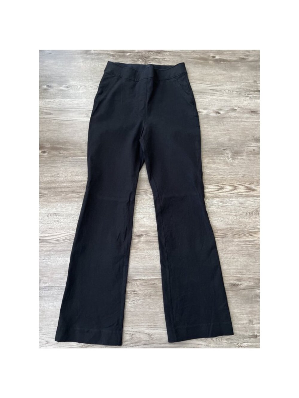 Spanx On The Go Kick Flare Pants‎ Womens S Black Ankle Length
